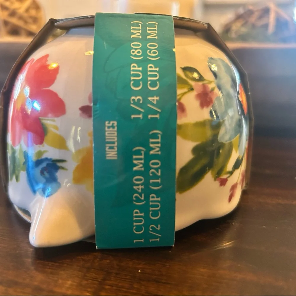 Pioneer Woman Breezy Blossom Floral Measuring Bowl Set